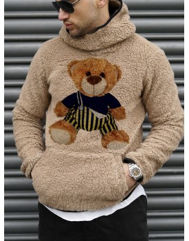 Cute Bear Lamb Wool Warm Sweatshirt